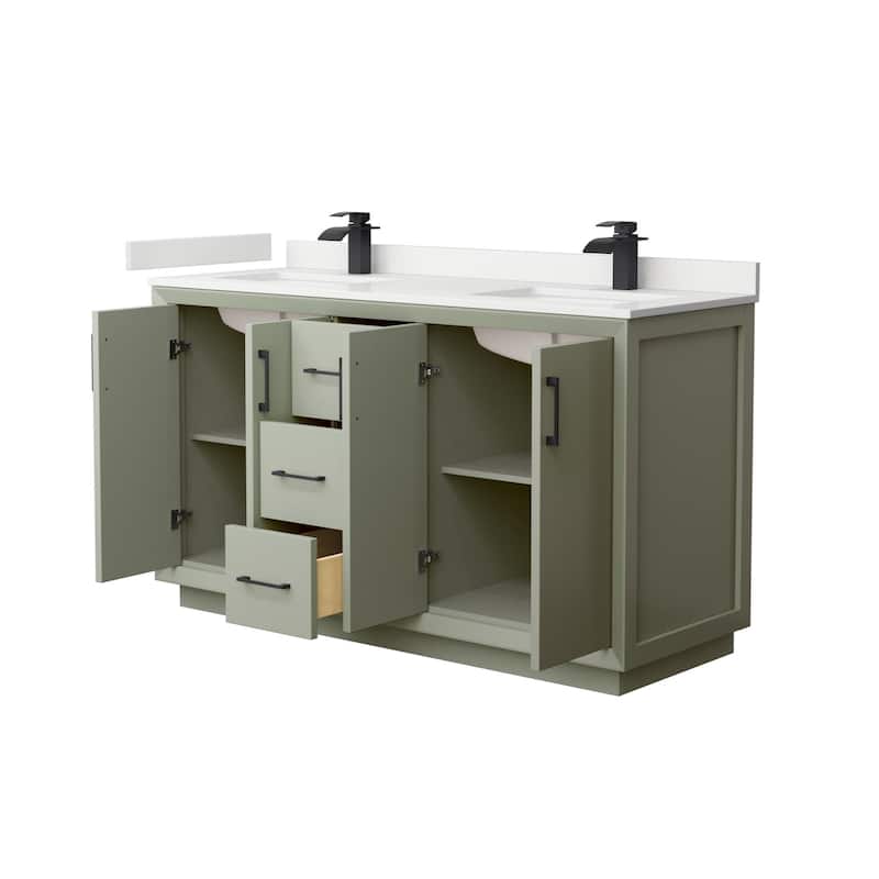 Wyndham Collection WCF414160D-QTZ-UNSMXX Strada 60" Free Standing