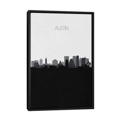 iCanvas "Austin Skyline" by Ayse Deniz Akerman Framed