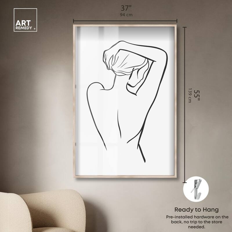 Woman in Contour Shadowbox by Art Remedy