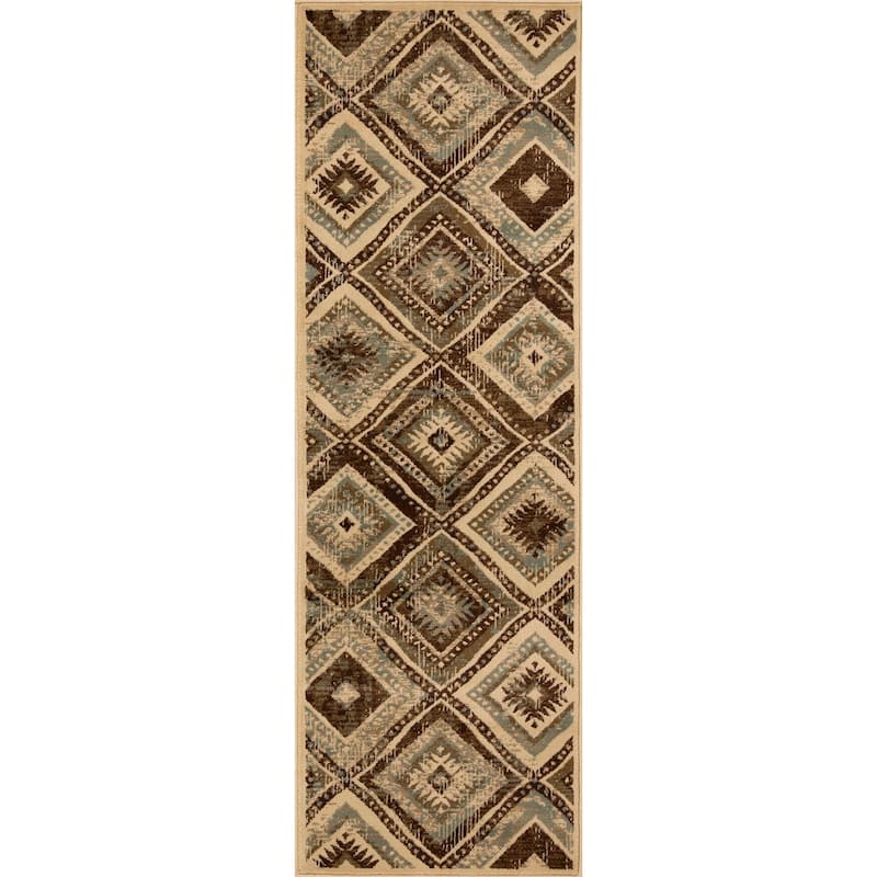 Superior Farmhouse Southwestern Power-Loomed Indoor Area Rug