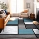 preview thumbnail 2 of 135, World Rug Gallery Contemporary Modern Boxed Color Block Area Rug