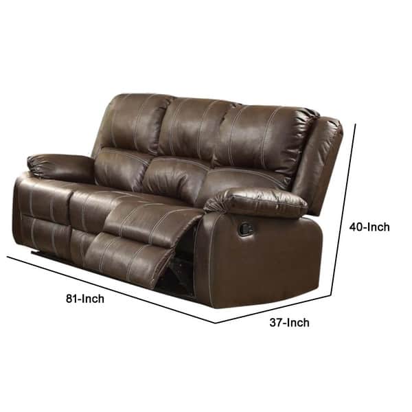 Modish Polyurethane Sofa (Motion), Brown Bed Bath & Beyond 18854687