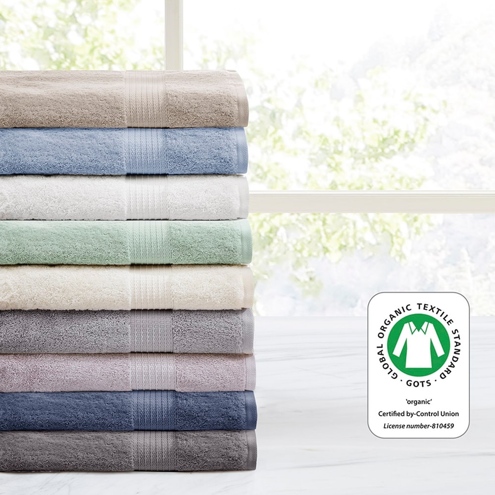 Madison Park Aubrey 100% Cotton Luxurious Bath Towel Set Highly Absorbent,  Quick Dry, Jacquard Paisley Design, Hotel & Spa Quality for Bathroom Decor