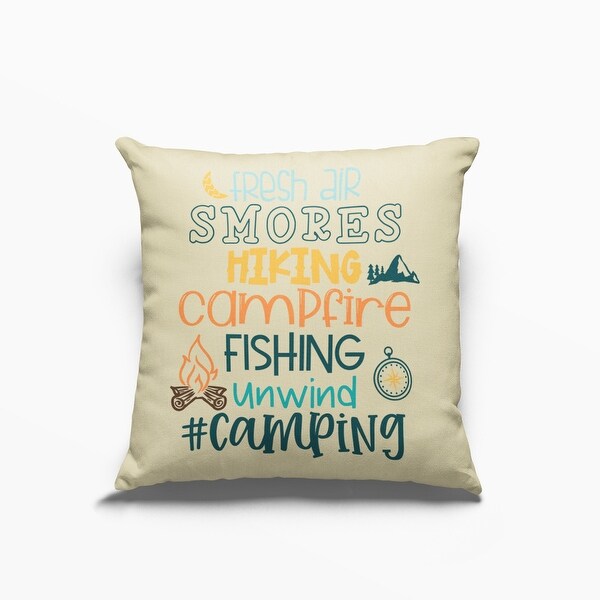 camping throw pillows