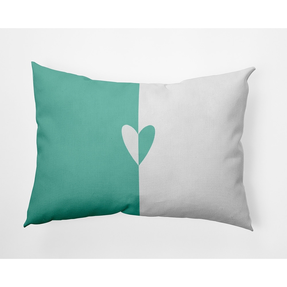 Modern Heart Valentines Day Accent Pillow