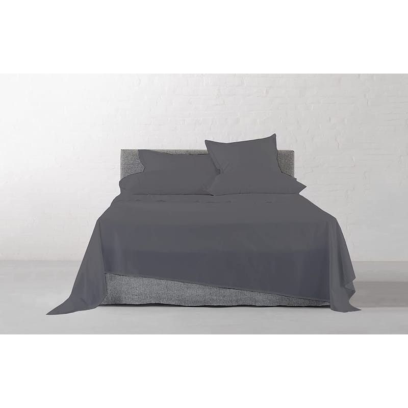 GOTS Certified 300TC Organic Cotton Sateen Wrinkle Resistant Flat Sheets