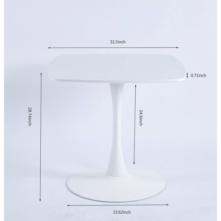 31.5" Special Dining Table With Round Pedestal for 2-4 People