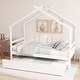 preview thumbnail 22 of 49, Roof styled wooden bed with trundle