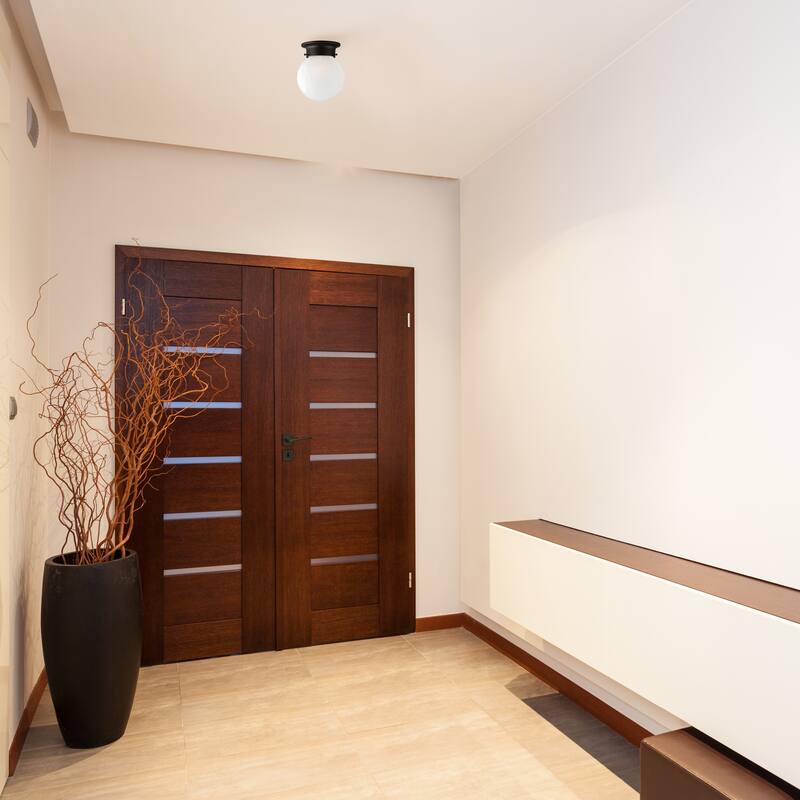 Millbridge Oil Rubbed Bronze Dimmable 1-Light Flush Mount Ceiling Light - Oil Rubbed Bronze