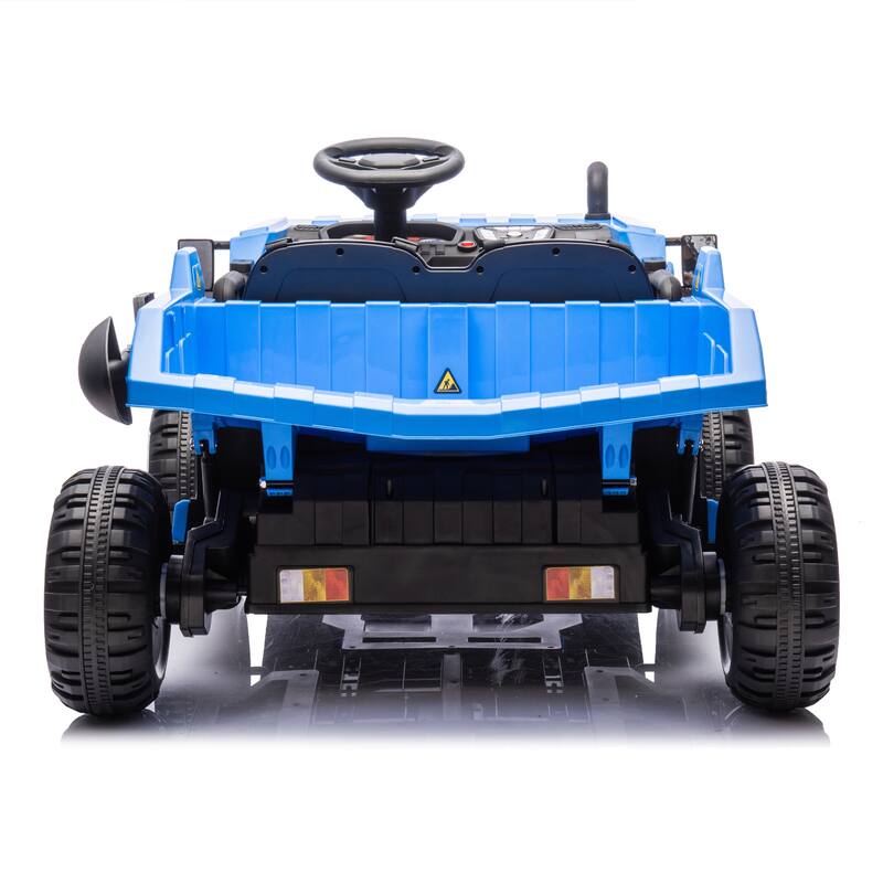 24V Two-Seater Kids Ride On Electric Car with Remote Control Electric Dump and Multimedia Functions