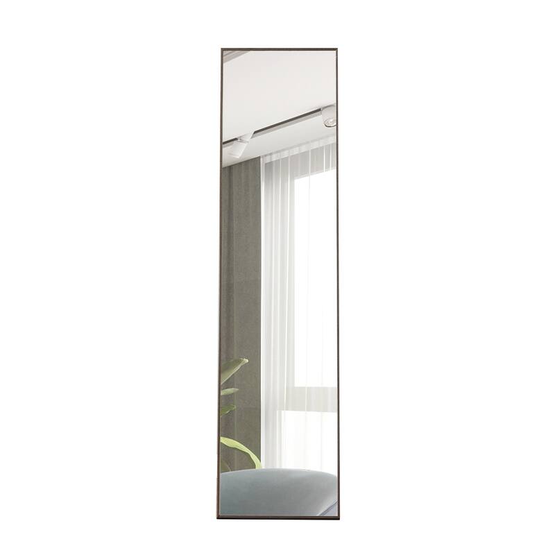 3rd generation solid wood frame full length mirror,floor mounted large mirror, wall mounted. 58 "* 15"