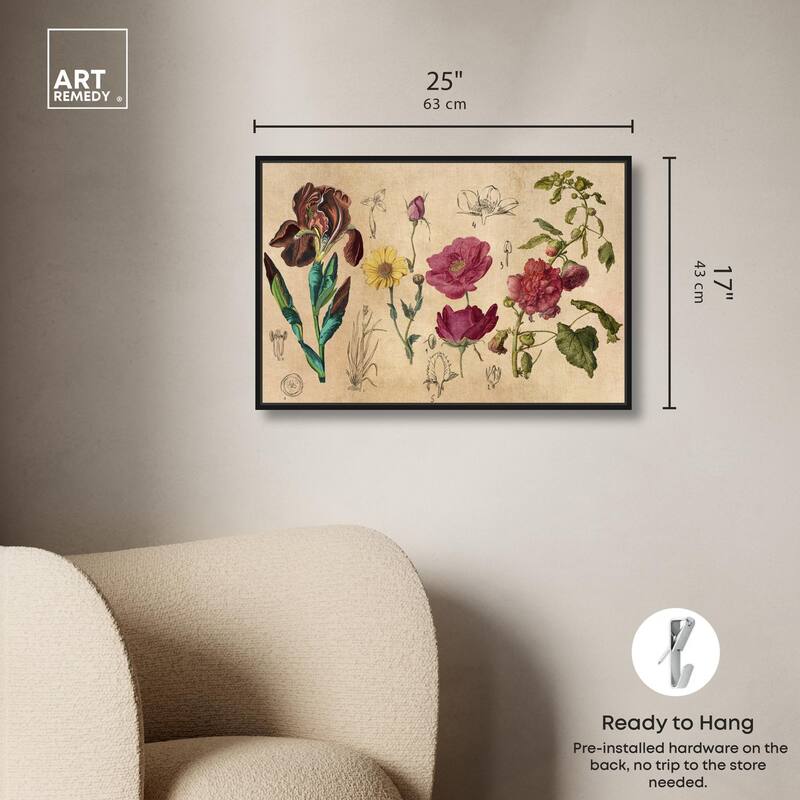 Blossoming Florals Canvas by Art Remedy