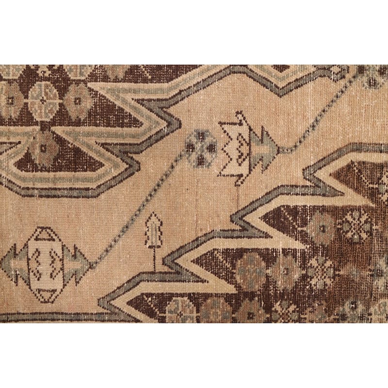 ECARPETGALLERY Hand-knotted Antalya Vintage Beige Wool Rug - 3'5 x 4'9