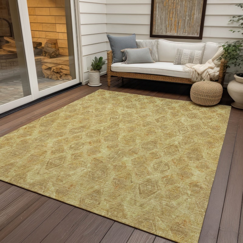 Machine Washable Indoor/ Outdoor Chantille Modern Boho Rug