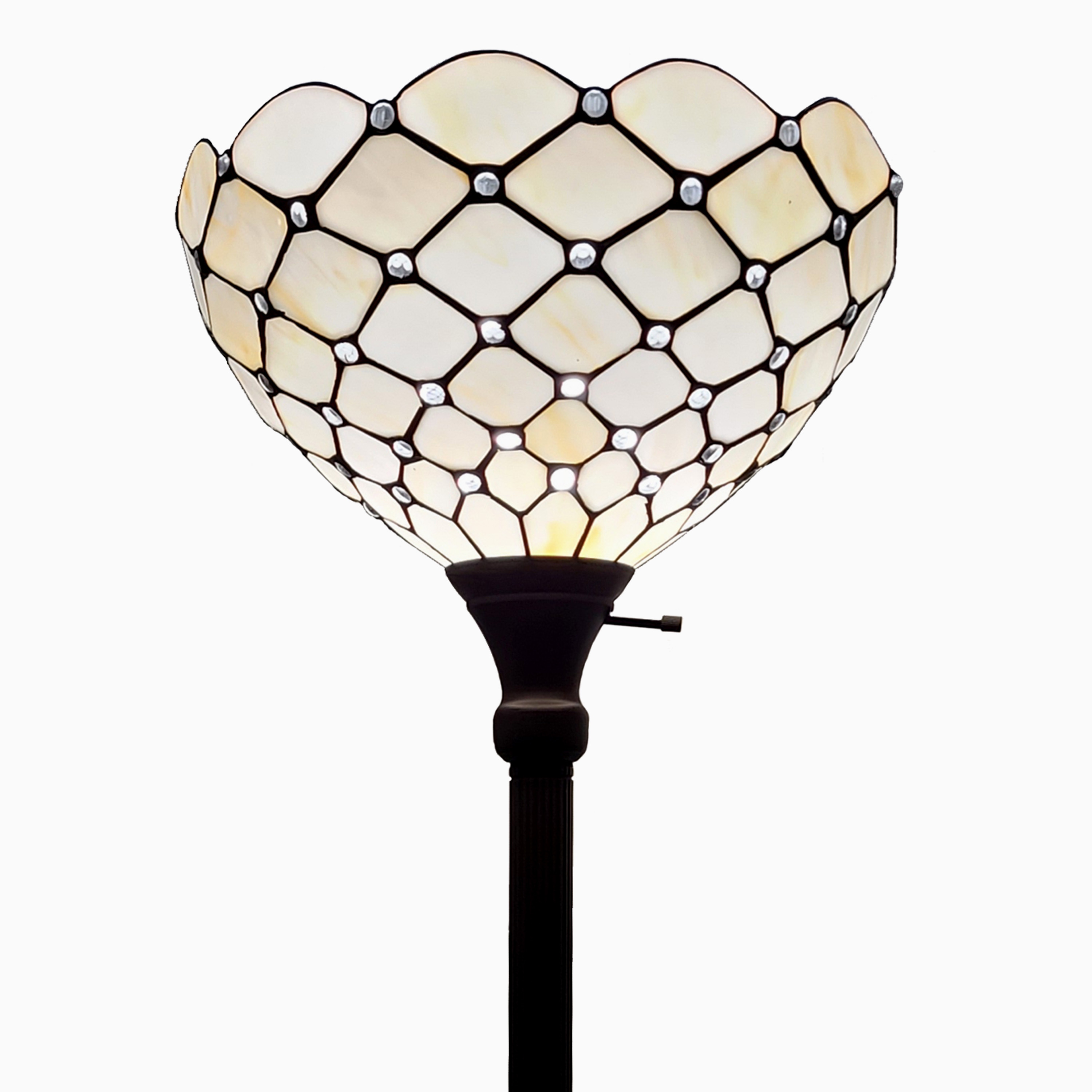 Amora lighting tiffany torchiere floor lamp deals