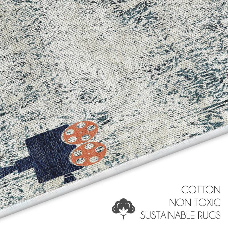 Toilet Mat - Machine Washable & Absorbent Bath Rugs for Bathroom Floor - Plush, Non Slip Bath Rug