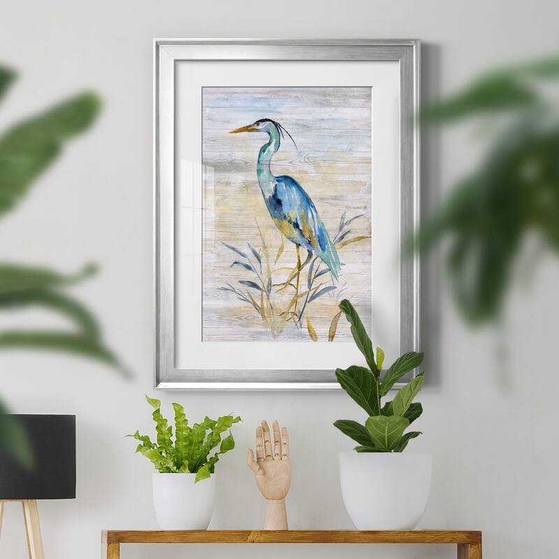 Blue Heron II Premium Framed Print - Ready to Hang