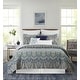 preview thumbnail 2 of 6, Kingstown Cotton Damask Quilt Set