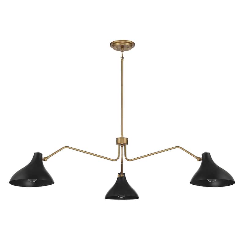 Bellevue SH7019 3 Light 55" Wide Chandelier
