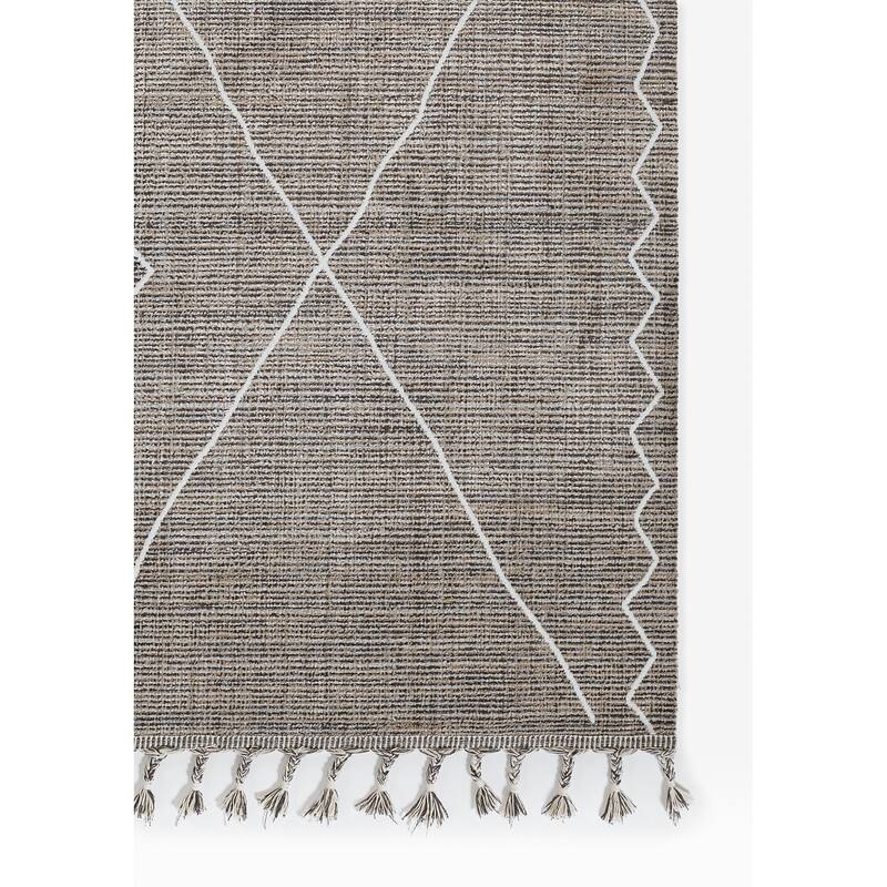Momeni Rabat Geometric Polyester Grey Area Rug