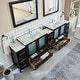 preview thumbnail 14 of 34, Vanity Art 108" Double Sink Bathroom Vanity Set 13 Dove-Tailed Drawers 3 Cabinets 2 Shelves Soft-Closing Doors with Free Mirror