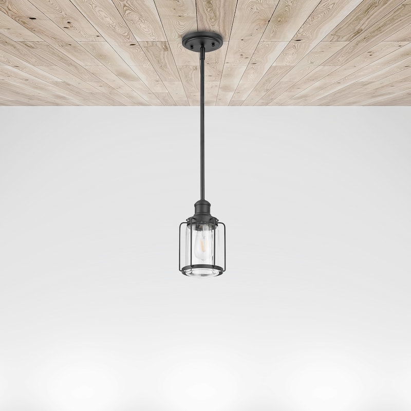 Prominence Home Lincoln Woods, Pendant Light, One Light, Pendant - Matte Black - Single