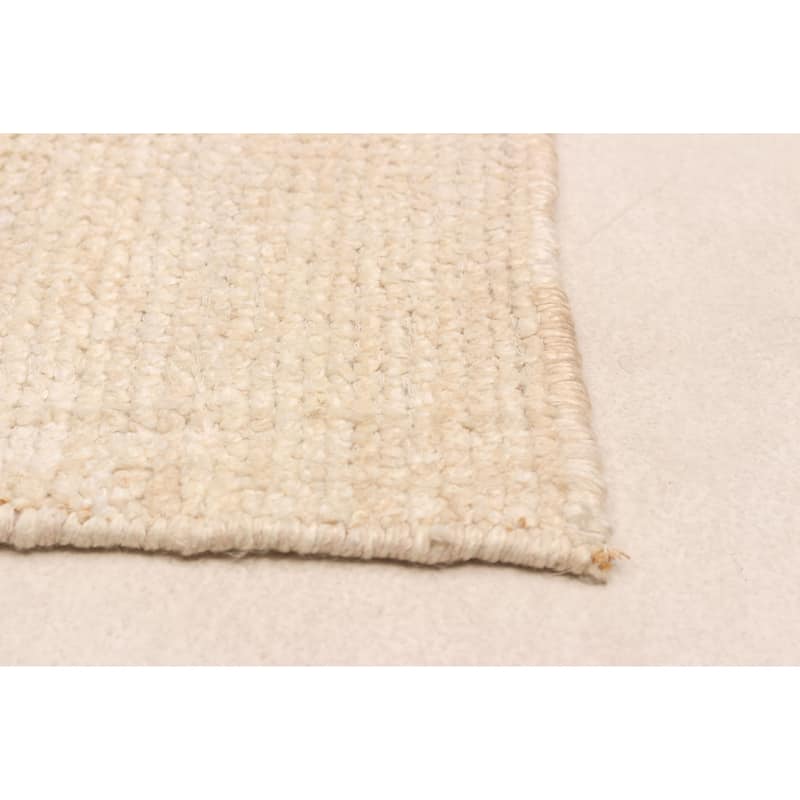 ECARPETGALLERY Hand-knotted Loreto Cream Silk Rug - 9'7 x 14'7