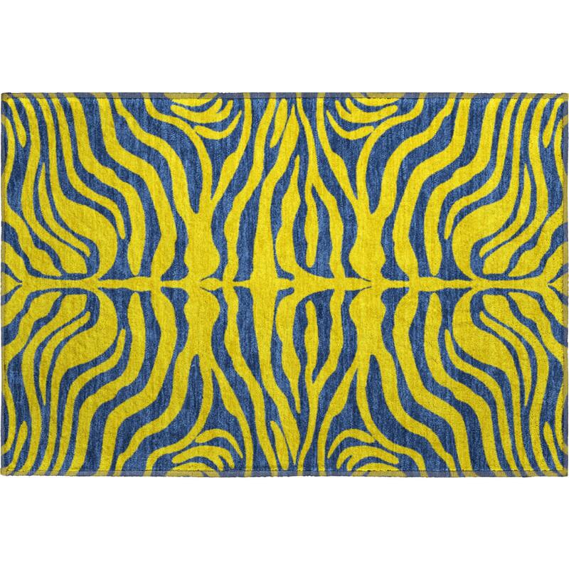 Premium Washable Super Soft Modern Zebra Print Mayfield Rug