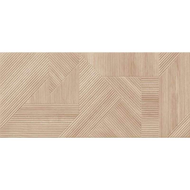 Daintree 14x32 Haya Matte Wood Look Ceramic Wall Relief Tile - Large Format