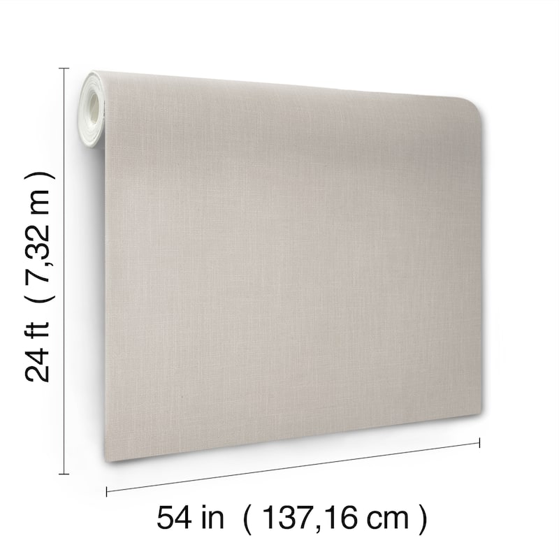Roseville Classic Linen 54 In W X 24 Ft L Wallpaper
