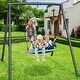 preview thumbnail 2 of 7, Trekassy 440lbs Heavy Duty Metal A-Frame Swing Sets for backyard with 40'' Saucer Swing
