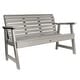preview thumbnail 19 of 27, Highwood Weatherly Eco-Friendly 4-foot Garden Bench - N/A Harbor Gray