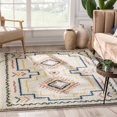 Well Woven Gigi Audi Moroccan Medallion Shag Area Rug