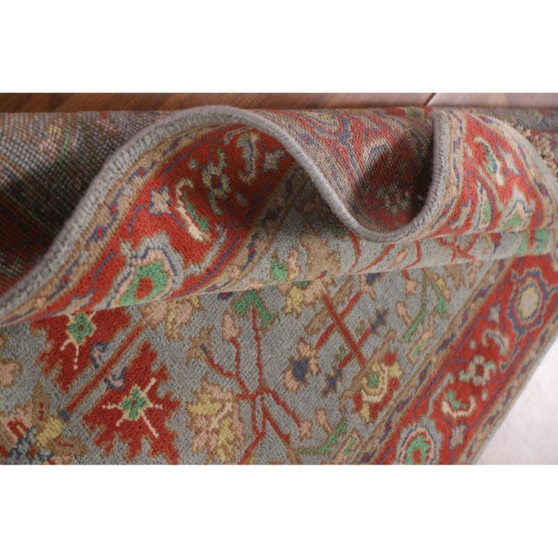 Heriz Serapi Indian Rug Hand-Knotted Wool Carpet - 3'11"x 6'0"