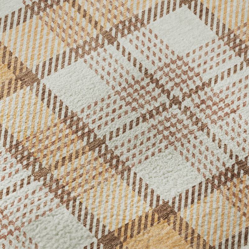 Premium Washable Super Soft Plaid Mayfield Rug