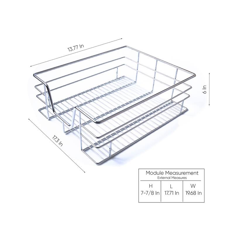 Kitchen Cabinet multiuse basket pull out sliding organizer - N/A