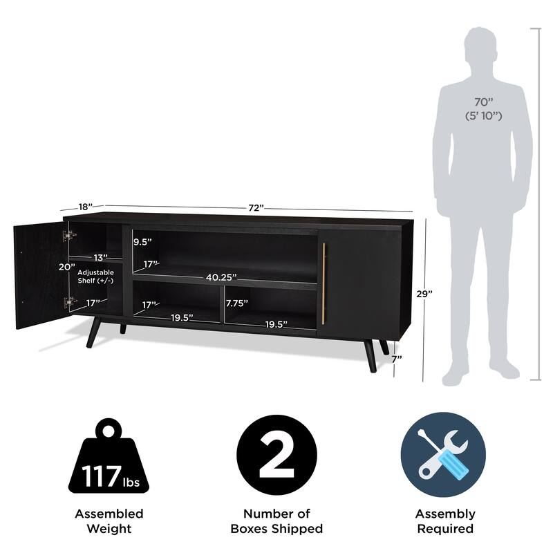 Morris 72" TV Stand by Real Flame