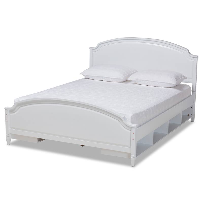 Elise Classic and Traditional Transitional Storage Platform Bed - Full