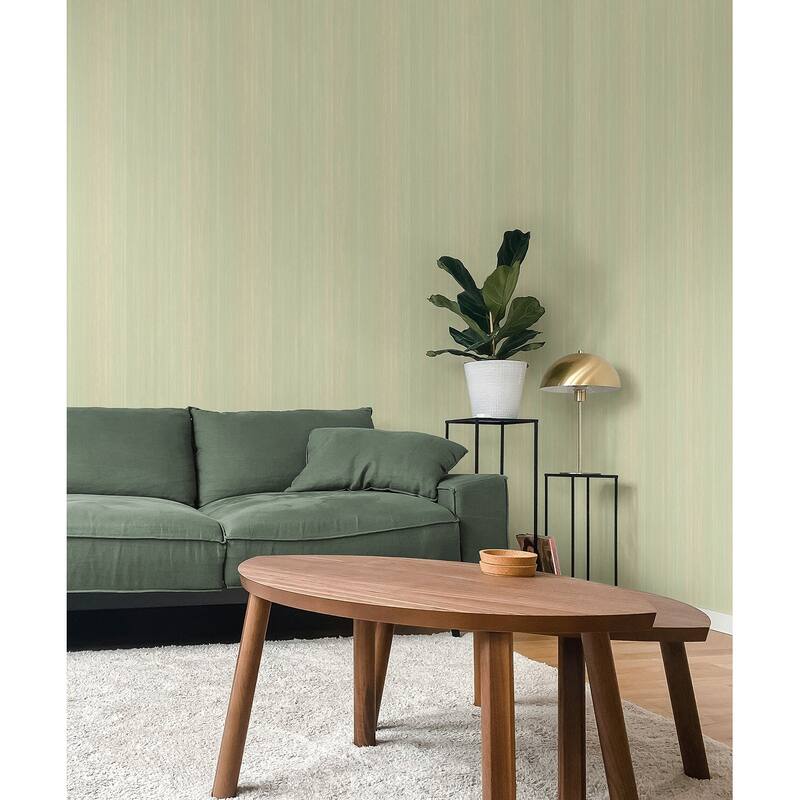 Seabrook Designs Caesar Stria Unpasted Wallpaper - 27 in. W x 27 ft. L