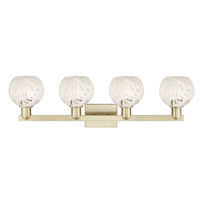 Innovations Lighting Endless Possibilities Arcadia - White Mouchette - 4 Light 33" Bath Vanity Light