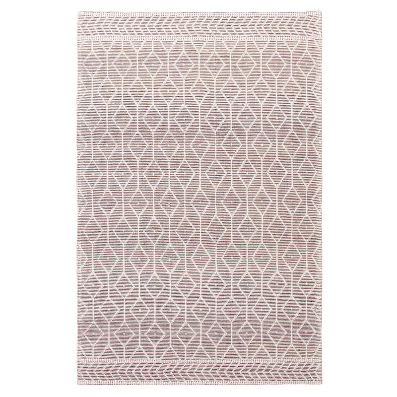 ECARPETGALLERY Braid weave Sienna Taupe Wool Rug - 6'0 x 9'0 - Taupe - 6'0 x 9'0