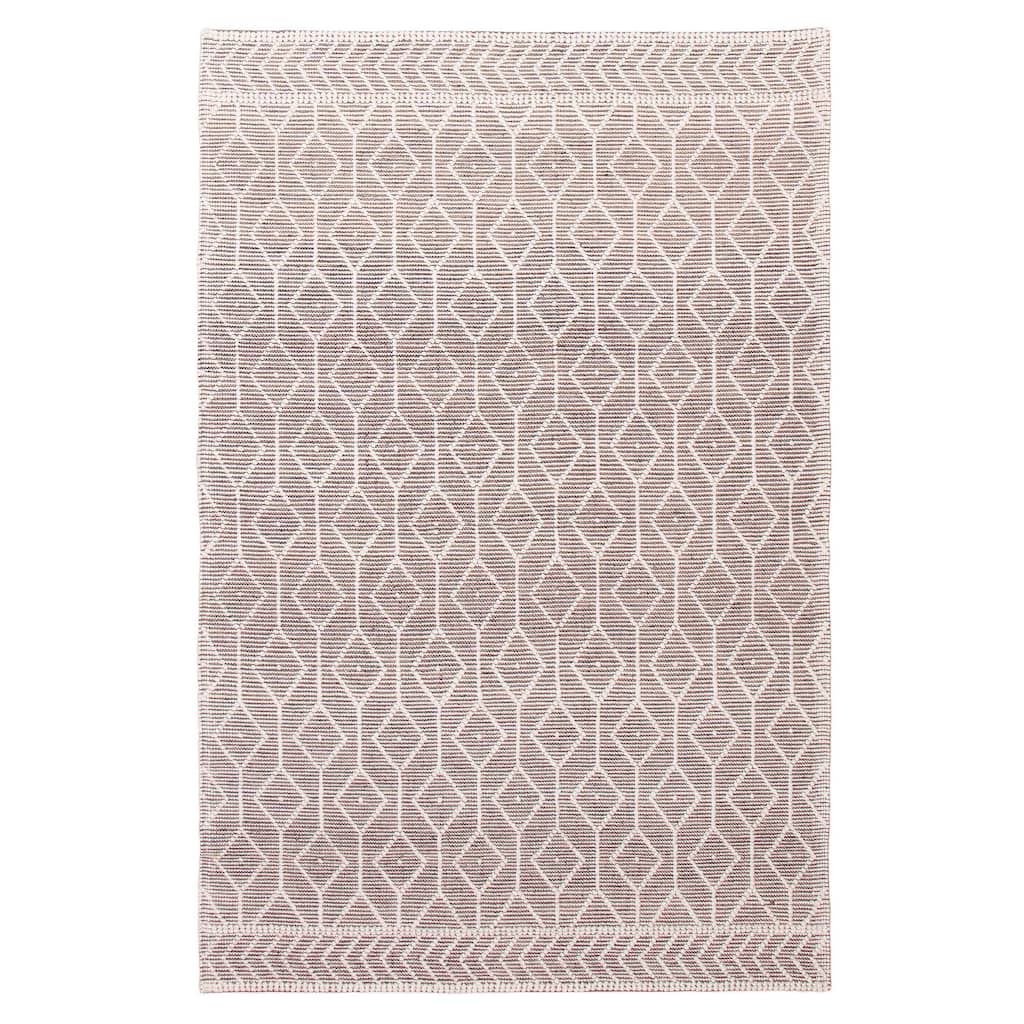 ECARPETGALLERY Braid weave Sienna Taupe Wool Rug - 6'0 x 9'0
