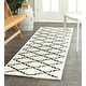 preview thumbnail 16 of 101, SAFAVIEH Handmade Chatham Carlota Modern Moroccan Wool Rug 2'3" x 7' Runner - Ivory/Black - Runner
