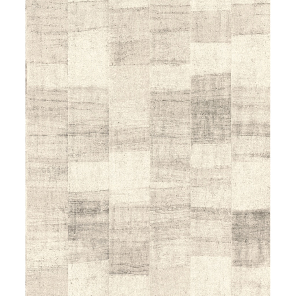 A-Street Prints Ivo Grey Block Stripe Wallpaper