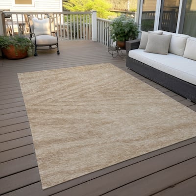Machine Washable Indoor/ Outdoor Chantille Chevron Modern Rug