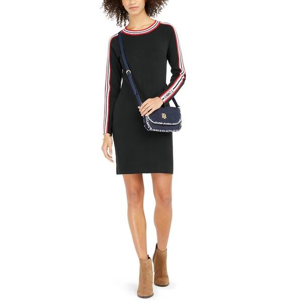 Tommy Hilfiger Women's Racer-Stripe Sweater Dress Gray Size Medium - Bed Bath & Beyond - 40564989 Tommy Hilfiger Women's Racer-Stripe Sweater Dress Gray Size Medium - Bed Bath & Beyond - 40564989