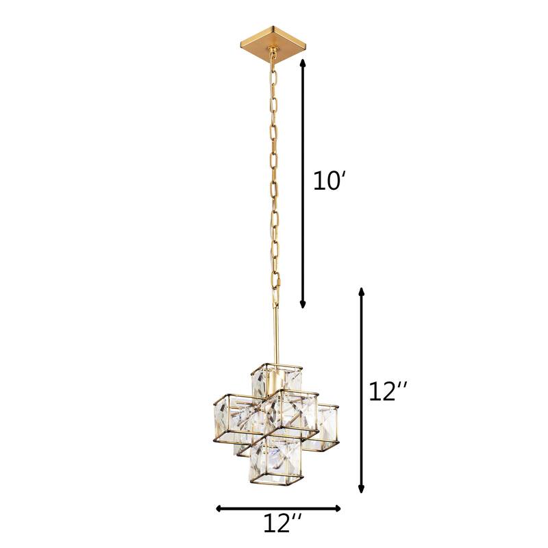 Varaluz Cubic 1-Light Pendant - Calypso Gold