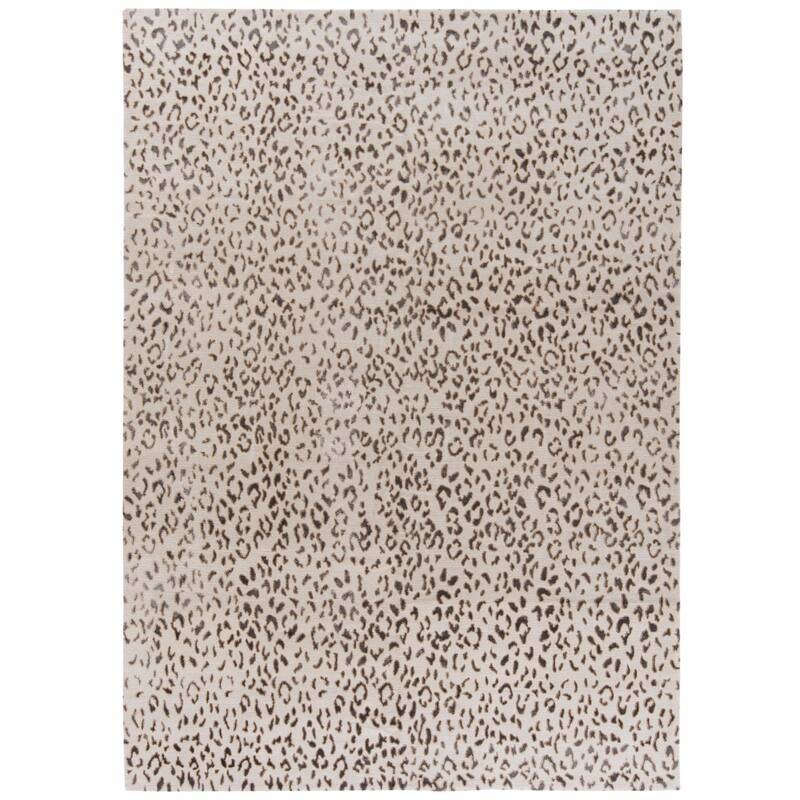 SAFAVIEH Hand-knotted Nepalese Erdmuthe Wool Rug - 6' x 9' - Cream/Deep Taupe