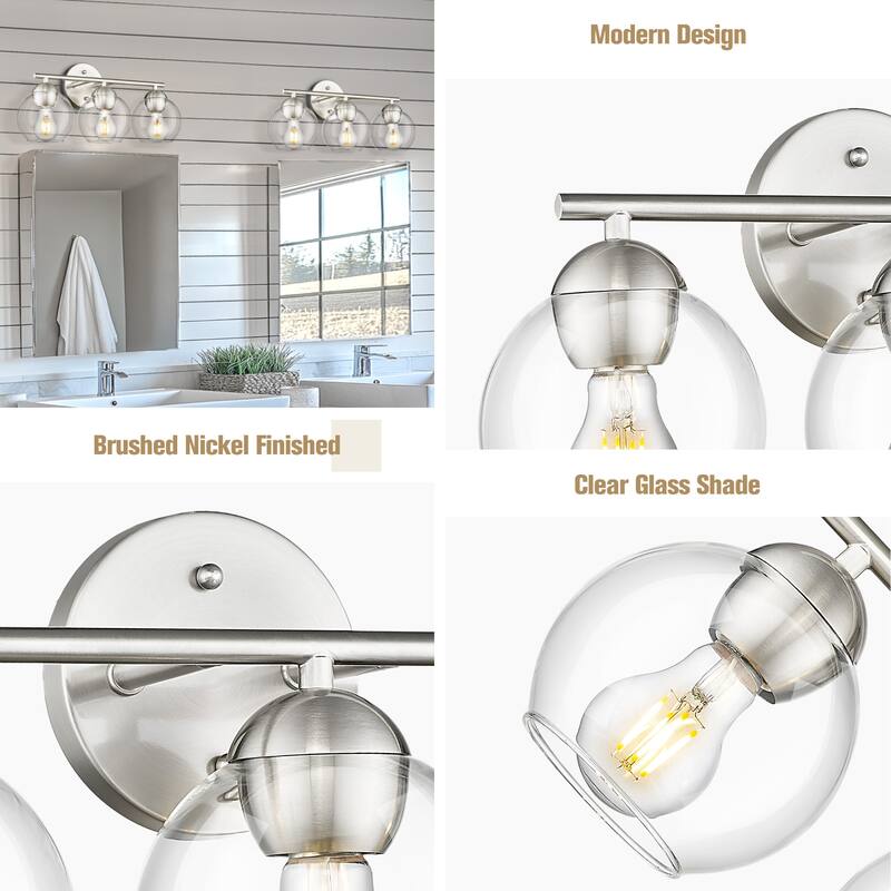 Globe Bathroom Vanity Light Bathroom Over Sink Lighting