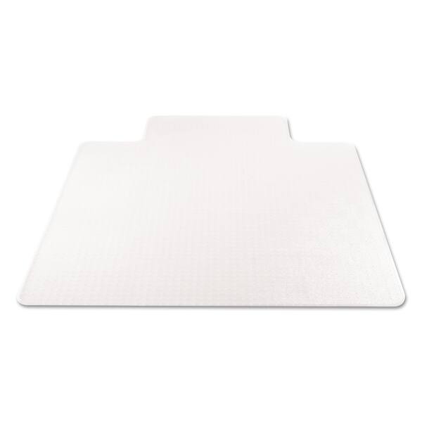 SuperMat Frequent Use Chair Mat, Med Pile Carpet, Flat, 36 x 48, Lipped, Clear